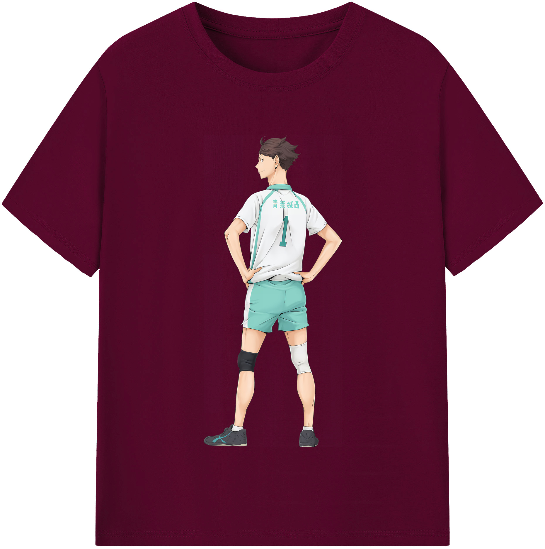 （画像用） ハイキュー!! Haikyu!! レディースカジュアルプリントTシャツ（綿100％）
